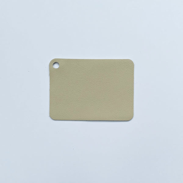 Signature Natural Leather Sample, Ivory