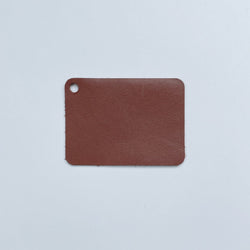 Signature Natural Leather Sample, Rust