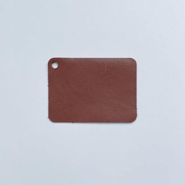 Signature Natural Leather Sample, Rust